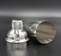 Ensemble de shakers à cocktail en acier inoxydable-Kit de barman de 5 pièces avec passoire à martini et cuillère à mélanger en verre à liqueur