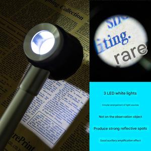 Lente d'Ingrandimento 45x, Visore Portatile per Gioielli con 3 Strisce LED e Scala per Uso Esterno - Product Image 4