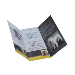 Impression de brochures tri-pliantes 285x220mm 200gsm pour salon de coiffure, pâtisserie, manuel d'utilisation, nouvelle ouverture de magasin, théâtre, ophtalmologie - Product Image 1