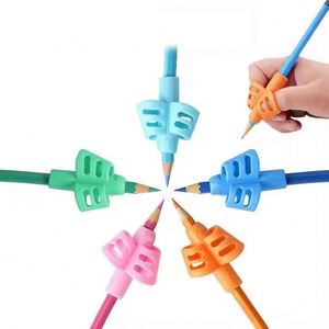 Poignées de crayon en silicone souple pour enfants, forme mignonne, correction de l'écriture, prise en main facile avec grip en caoutchouc - Product Image 2