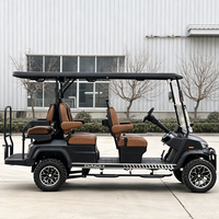 Voiture de golf électrique DC-H-F4+2, chariot de golf surélevé pour la chasse, 6 places, best-sellers, fabrication de buggy de golf