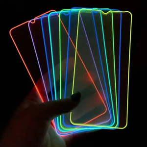 Verre trempé lumineux pour Xiaomi <span class=keywords><strong>Redmi</strong></span> <span class=keywords><strong>Note</strong></span> 11E 11S 11 <span class=keywords><strong>10</strong></span> 9 s Pro Max 9 S 12 8T protecteur d'écran 11t 11 lite 5G SE Poco X3 <span class=keywords><strong>Film</strong></span> - Product Image 3