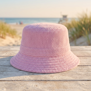 High Quality <b>Corduroy</b> Bucket <b>Hat</b> Custom Embroidery Thailand Style - Product Image 2