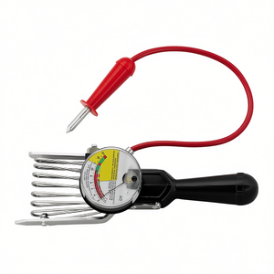 Medidor de Humedad del Suelo Multifunción 890 con Sonda Roja y Puntas Metálicas para Uso en Jardín - Product Image 2