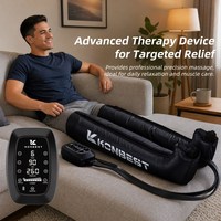 Masseur de jambes à compression d'air à 8 chambres pour drainage lymphatique séquentiel et soulagement de la gonfleuse, personnalisé par usine OEM ODM