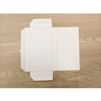 Étui de téléphone portable, film trempé, emballage en boîte plate, boîte personnalisée en carton blanc, boîte à double face avec fente en V