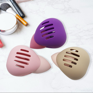 Hot-selling Silicone Beauty Egg Sponge Powder <b>Puff</b> Storage Case Breathable Portable Cosmetic Storage - Product Image 2