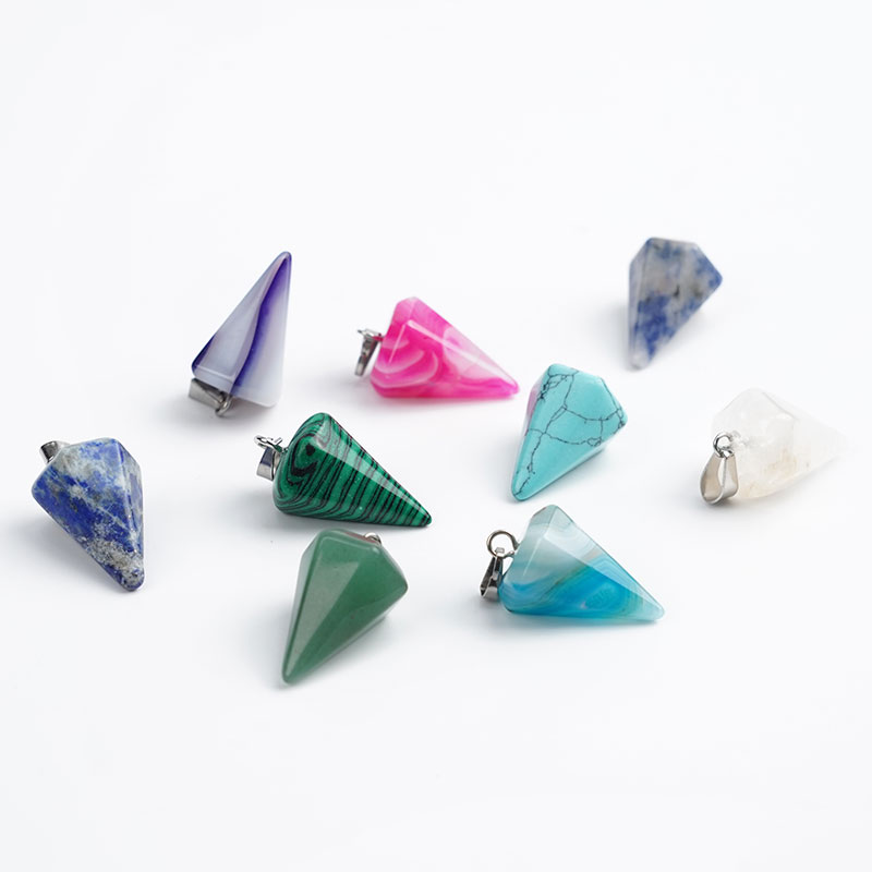 Женское Ожерелье из натурального хрусталя, подвеска из хрусталя для медитации, шестиугольные подвески