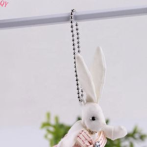 Chaîne à billes en argent QQ, connecteur de chaîne à perles métalliques, porte-clés, support de pendentif pour cadeau et décoration - Product Image 3