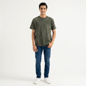 T-shirts en coton à épaules tombantes pour hommes, en vrac, pas chers, coupe ample, parfaits pour un style décontracté, surdimensionné et streetwear - Product Image 1