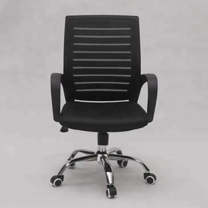 Foshan Mobilier de bureau pivotant au design moderne et à mi-dossier Chaise de bureau en tissu - Product Image 3