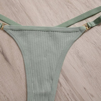 Celana dalam katun putih wanita, celana dalam wanita katun pinggang rendah, ukuran besar, pakaian dalam katun G String