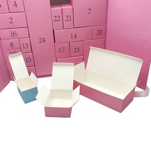 New Design 12 24 Days Cosmetic Packaging With Ribbon Paper Box <strong>Empty</strong> Christmas <strong>Advent</strong> <strong>Calendar</strong> for Beauty - Product Image 5