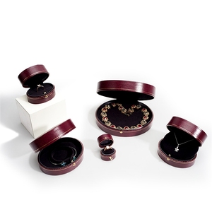 Boîte à bijoux en cuir PU innovante de pointe, vente en gros, boîte de rangement octogonale pour bijoux, ensemble de boîtes à bijoux - Product Image 1