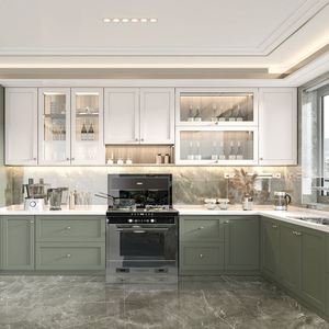 Derniers meubles de cuisine au design moderne avec rangement Armoires de cuisine personnalisées - Product Image 6