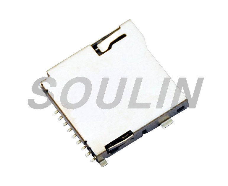 Медный нажимной Разъем для карты памяти TF Micro SD