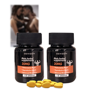 Comprimés de ginseng et de maca à base de plantes biologiques pour hommes, OEM ODM, pour une érection durable, une dureté accrue, une endurance accrue, du sperme - Product Image 1