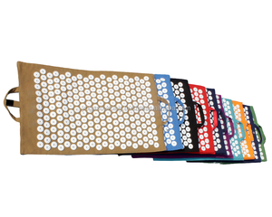 Akku pressur Matte und Kissen Set mit Camellia Plastic Spikes Fuß Shakti Körper <span class=keywords><strong>massage</strong></span> Anwendung Akupressur Technik - Product Image 4