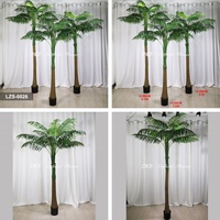 Pasokan Grosir Pohon Areca Buatan Realistis dari Plastik, Tanaman Hijau Buatan untuk Dekorasi Lanskap Tanaman Acara Indoor & Outdoor