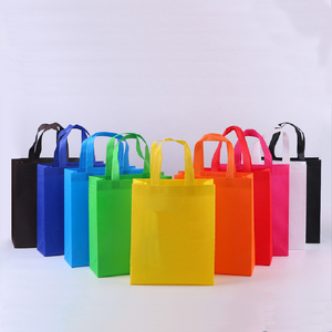 Sacs promotionnels personnalisés indéchirables pour supermarchés, sacs colorés de grande taille en tissu non tissé, sacs de courses en toile. - Product Image 3