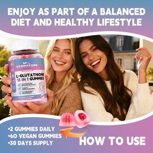 Private Label Hautaufhellende L-Glutathion 13-in-1 Gummibärchen Multivitamin-Nahrungsergänzung Glutathion-Gummis mit Kollagen - Product Image 3