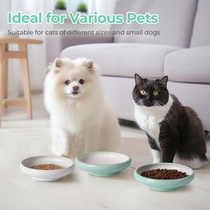 Eco-Friendly High Leg <b>Ceramic</b> Pet Bowl Anti-Spill <b>Dog</b> and Cat Food and Water Bowl for Kittens and Puppies - Product Image 2