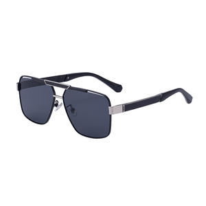 Gafas de sol Lanvin con montura cuadrada para hombre, lentes polarizadas UV400 de PC, montura de plástico y metal negro, gafas de sol para conducir al aire libre - Product Image 2