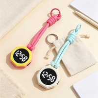 Jam Tangan LED Bentuk Oktagonal Baru Dengan Tali Jam Saku Untuk Anak-Anak, Jam Tangan Sentuh