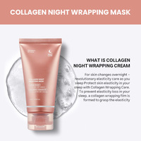 2025 dernier paquet de nuit au collagène hydrolysé masque de crème peeling de soins de la peau coréen pour un visage éclatant