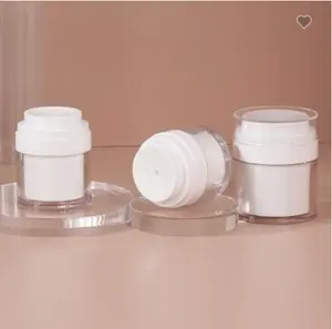 Custom Plastic PP AS Plastic Packaging Cosmetic Jar Skincare Bottle Set