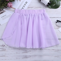 Jupe portefeuille de danse en mousseline de soie, classique, basique, à enfiler, pour enfants filles, nouvelle collection