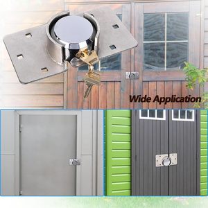<span class=keywords><strong>Cadenas</strong></span> antivol YOUHENG YH9600 73mm avec anse dissimulée en acier <span class=keywords><strong>rond</strong></span>, clé en laiton, en alliage de zinc durable, couleur argent - Product Image 3