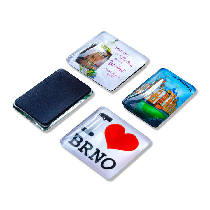 Creative Cheap Customized Glass Fridge Magnet Cat Usa Factory Directly Fridge Magnet Customised Refrigerator