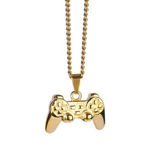 สร้อยคอจี้รูปจอยเกมเคลือบทอง 18K PVD |   สร้อยคอรูปจอยเกมส์วิดีโอเกมส์สแตนเลส |   เครื่องประดับแฟชั่นใหม่สุดอินเทรนด์สำหรับเกมเมอร์ - Product Image 1