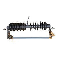 HPRWG2-35 Karet Silikon Load Break Drop Fuse Cutout Tegangan Tinggi Luar Ruangan Anti-Polusi 100A/200A 50Hz