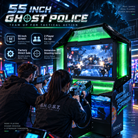 Machine de jeu d'arcade de tir à monnayeur de 55 pouces, jeu de tir commercial Ghost Shooting pour centre de divertissement intérieur