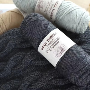 Sợi len pha trộn tự làm nhập khẩu từ Úc, len mới, cotton, kim đan, đan móc xuyên biên giới, làm khăn quàng cổ, áo len, nhuộm tái chế - Product Image 3