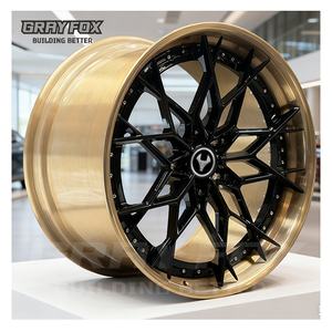 ล้อแม็กซ์ GRAYFOX แบบฟอร์จสั่งทำพิเศษ ขนาด 18-20 นิ้ว 5x112/114.3 แบบ 2 ชิ้น สำหรับรถเบนซ์ บีเอ็มดับเบิลยู ปอร์เช่ แลมโบกินี ดีไซน์เว้า - Product Image 1