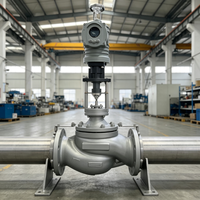 Katup Kontrol Pengatur Langkah Linier Elektrik Cerdas Bahan Stainless Steel PN16-PN100 untuk Kontrol Proses Cairan Kimia Uap