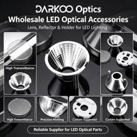 Réflecteur en aluminium personnalisé avec lentille PC pour projecteur LED COB, réflecteur de lampe rond pour downlight et éclairage sur rail haute efficacité