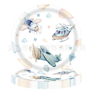 <span class=keywords><strong>Serviettes</strong></span> en <span class=keywords><strong>papier</strong></span> à motif d'hélicoptère de dessin animé aquarelle pour fête de Noël pour enfants, impression sérigraphique 3 couleurs, décoration de haute qualité - Product Image 5