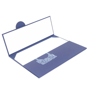 Cubierta Personalizada para Credencial <span class=keywords><strong>de</strong></span> Honor Plegable en Tres Partes, Porta Diplomas con Logotipo en Relieve - Product Image 4