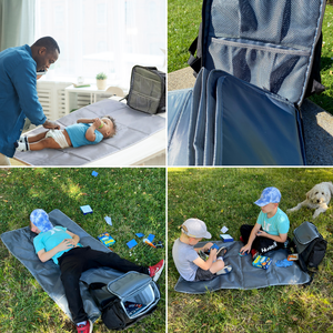 *Premium Parent Gift Waterproof Polyester <b>Backpack</b> | Baby Travel Organizer Portable Booster Seat | 20-35L Capacity | GillyGro Pr - Product Image 6