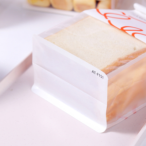 Sac cadeau de boulangerie artisanale personnalisé en papier blanc avec fermeture <span class=keywords><strong>à</strong></span> rouleau, fenêtre semi-transparente, impression d'illustration de <span class=keywords><strong>pain</strong></span> mignon, résistant <span class=keywords><strong>à</strong></span> l'humidité et sûr pour les aliments - Product Image 6