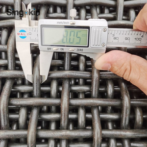 Criba Vibratoria de Malla de Alambre Ondulado de Acero Inoxidable 3x3 65mn 45 para Arena y Cemento, Fabricación de Cribas para Agregados - Product Image 1