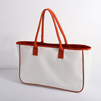 Fourre-tout de plage en toile imperméable à l'eau avec logo personnalisé Sacs de courses réutilisables de grande capacité Sacs fourre-tout pour femmes Sac en toile