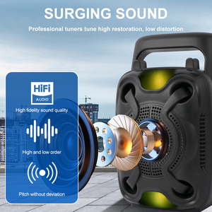 Altavoz Portátil para Fiestas al Aire Libre SING-E ZQS1365W con Bluetooth, Mini Altavoz Activo con Iluminación RGB, Reproductor de Karaoke para el Hogar, Reproductor de <span class=keywords><strong>Audio</strong></span> a Bajo Precio - Product Image 5