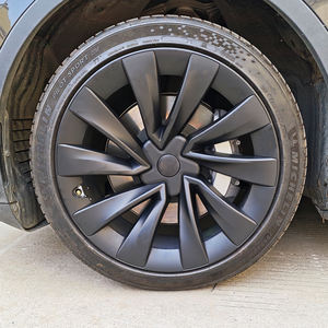 Enjoliveurs de roue <span class=keywords><strong>20</strong></span> <span class=keywords><strong>pouces</strong></span> noir mat 4 pièces, remplacement, enjoliveurs à clipser, protègent les moyeux, accessoires Tesla Model Y Juniper 2025 - Product Image 4