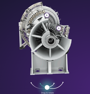 Turbine à gaz industrielle de 50 MW à cycle combiné <span class=keywords><strong>et</strong></span> cogénération - Product Image 5