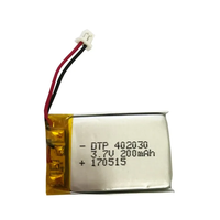 Batteries lithium-ion OEM/ODM avec certifications KC/CB/BIS/UN38.3, batterie lithium 3.7V 502025 200mAh avec carte de protection pour petits équipements